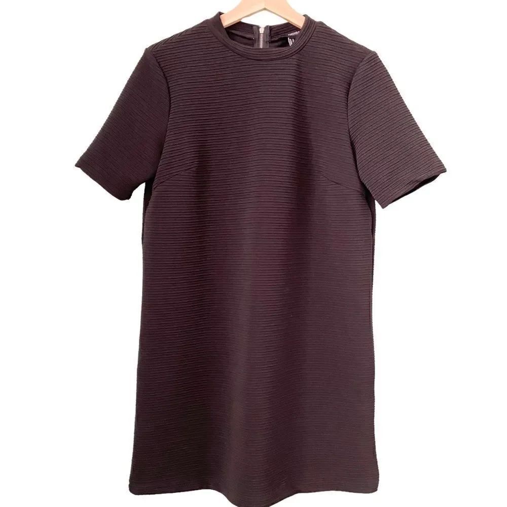 Forever 21 Black Basic Mini Dress T-shirt in Size Medium